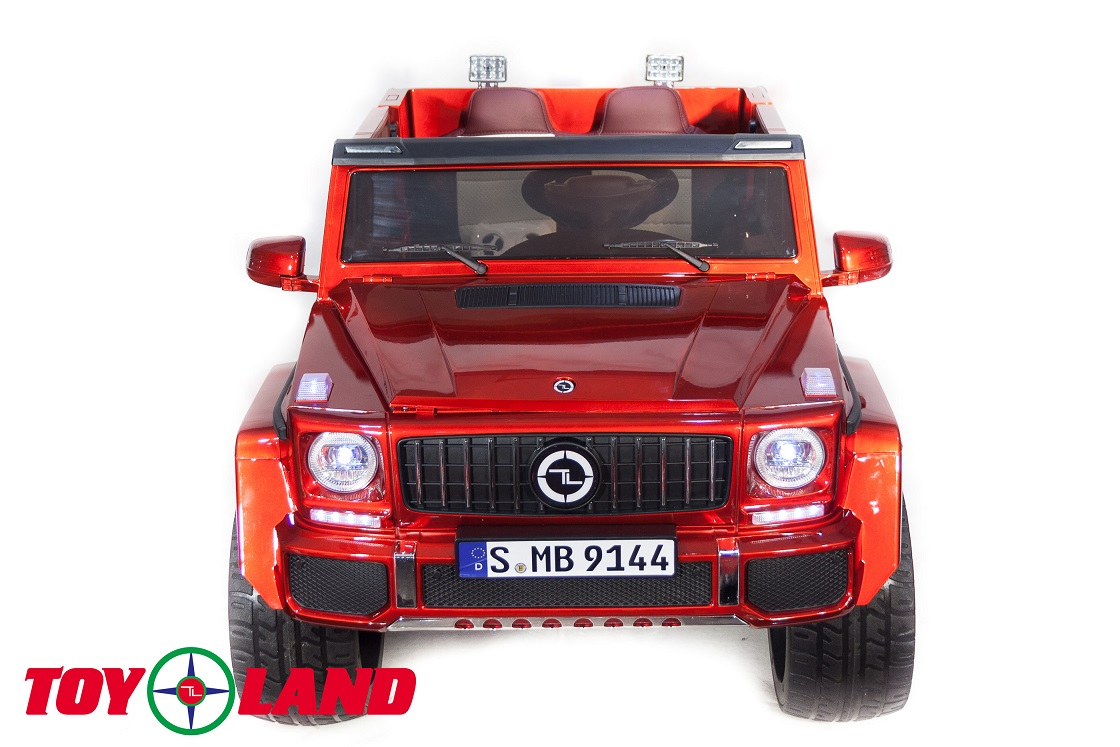 Электромобиль джип Mercedes Benz G Maybach, красный  